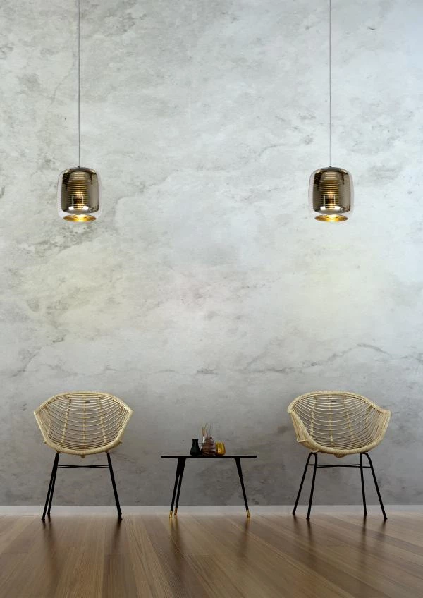 Lucide ERYN - Pendant light - Ø 20 cm - 1xE27 - Chrome - atmosphere 1